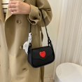 thumbnail image 3 of ZenCart Women's Retro Shoulder Bag Faux Leather Crossbody Bag Love Heart Pattern Handbag with Adjustable Strap for Casual Outings Travel Daily Use, 3 of 8