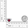 thumbnail image 6 of Gem Stone King 3.40 Ct Oval Red Mystic Quartz Blue Sapphire 925 Sterling Silver Ring, 6 of 6