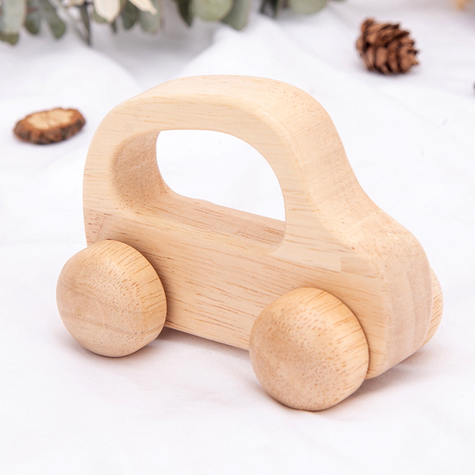 Pisexur Baby Toys Wooden Push and Pull Toddler Toy Baby Grip