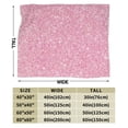 thumbnail image 3 of Kll Fleece Blanket Plush Throw Blanket Glitter Pink,Soft Fuzzy Cozy Flannel Blanket For Couch Sofa Bed.(80"X60"), 3 of 9