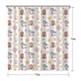 thumbnail image 5 of White Mermaid Pattern Shower Curtain 72"x72" ,Bathroom Decorative Shower Curtains Set with 12 Hooks,Modern Waterproof Washable Shower Curtain, 5 of 6