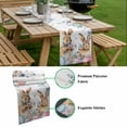 thumbnail image 5 of Bunny Easter Table Runner - 108 Inch Long, Kitchen Dining Table Runner Dresser Scarves, Spring Floral Eggs Eucalyptus Leaves Weeping Farmhouse Decor for Coffee Tables Wedding Party Banquet, 5 of 8