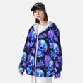 thumbnail image 3 of Lsque cool crystal Skull flower UPF 50+ Lightweight Sun Protection Men's Women's Long Sleeve Shirt, Hoodie Performance -XX-Large, 3 of 9
