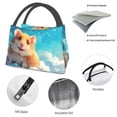 thumbnail image 4 of Fotbe Cloud Cute Hamster Bolsa Térmica Portátil con Estampado, Bolsa de Entrega de Alimentos Aislada, Bolsa Reutilizable de Gran Capacidad para Comidas y Supermercado, 4 of 6