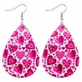 thumbnail image 2 of HOARBOEG Boucles d'Oreilles de la Saint-Valentin Cœur Lèvres Rouges Boucles d'Oreilles Imprimées Double Face Bijoux de la Fête des Mères, 2 of 2