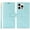 Blue, variant on ELEHOLD Flip Wallet Case For Apple iPhone 13 With Strap, Non-Slip Lightweight PU Leather Flowers Flip Stand Wallet Protective Case Cover With Card Slots Lanyard ,Pink