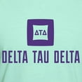 thumbnail image 3 of CafePress - Delta Tau Delta Purple Stacked Signature T Shirt - Men's Fitted T-Shirt, 3 of 4