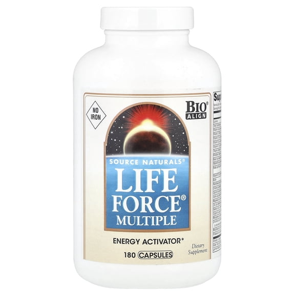 Source Natural Life Force Multiple No Iron - 180 Capsules