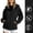 *Black, variant on Women's Hooded Cinch Waist Windbreaker Jacket, Lightweight Outdoor Coat with Pockets Black,Women's Plus M
