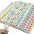 thumbnail image 1 of Cribun Flexible Plastic Straws 200 Pack, 1 of 5