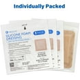 thumbnail image 4 of LotFancy Silicone Foam Dressing, 6x 6 in, 5 Count, Wound Dressing with Border, Bed Sores Bandage, 4 of 10