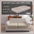 thumbnail image 2 of Sectional Couch Covers Wear Stretch Sofa Covers Washable Soft Couch Cushion Covers Slip Furniture Protector Sofa Slipcovers for Pets( Pieces Seaters+ Chaise Dark ), 2 of 7