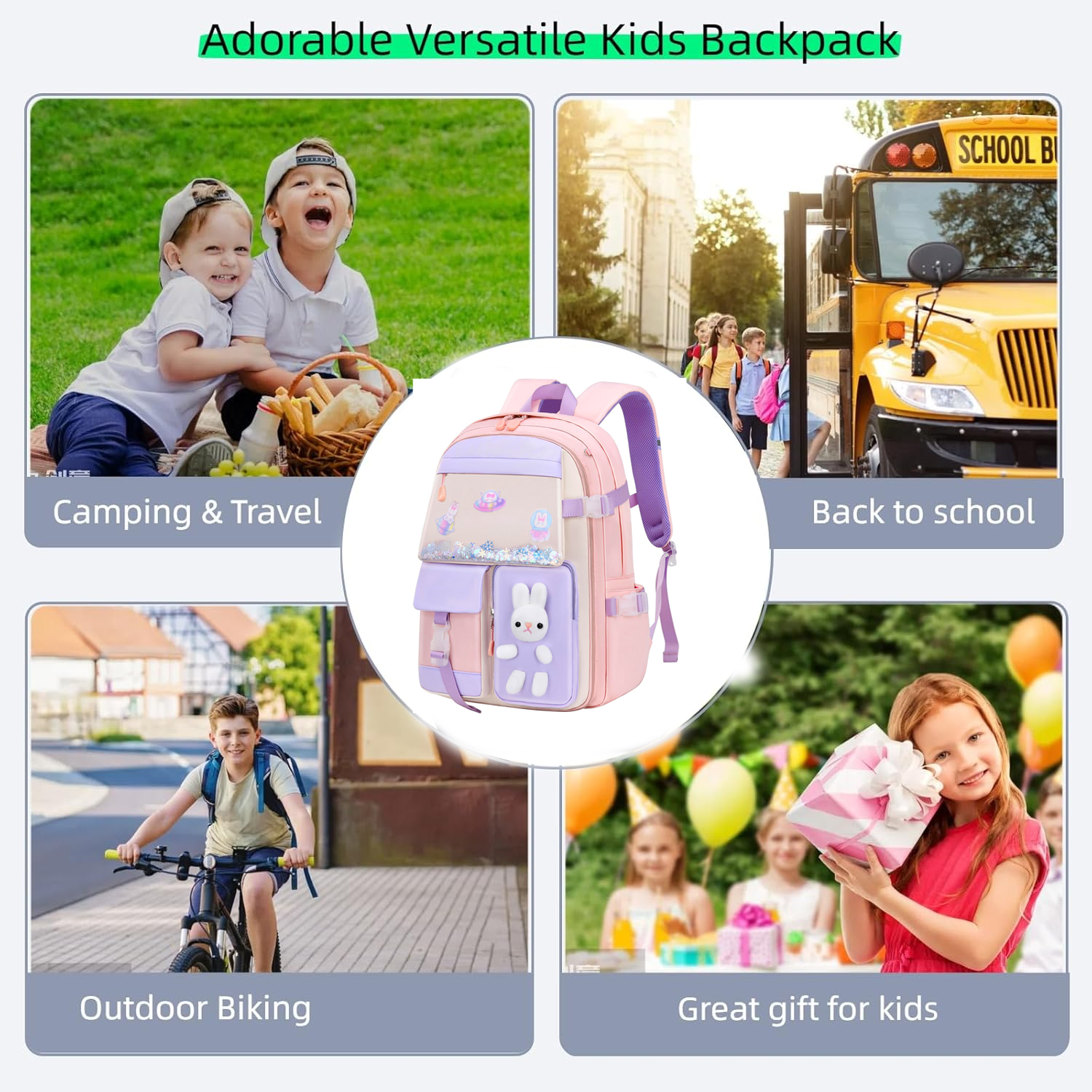 Mochilas escolares para niñas, de gran capacidad y modernas, ligeras e impermeables, rosa 8