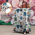 thumbnail image 4 of Blue Football Game Icons Pattern Luggage Cover Fashion Suitcase Cover Baggage Covers Fit 25-28 Inch Luggage (Go Travel), 4 of 5