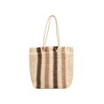 thumbnail image 1 of Bolso Mujer Bolso Hombro Rayas Tejidas A Mano Verano (Beige), 1 of 9
