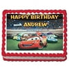 Cars Movie Edible Cake Image Topper 1/4 Sheet Decoration Birthday Party