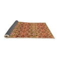thumbnail image 2 of Ahgly Company Indoor Round Abstract Orange Modern Area Rugs, 7' Round, 2 of 4