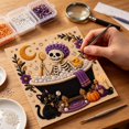 thumbnail image 3 of Halloween Pearl Art Kit, Cute Ghost 3D Diamond Art DIY Craft Kit with Resin Pearls, Halloween Wall Decor Painting for Beginners, Fall Home Decoration, Seasonal Party Activity & Handmade Gift, 3 of 5