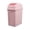 Pink, variant on Kitchen Can with Swing Top Lid, 5.6 Gallon Slim Waste Bin Sturdy Garbage Can Medium Recycling Bin for Office, Bathroom, Under Counter, Dorm, Bedroom (Green)