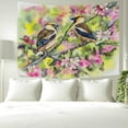 thumbnail image 3 of Coolnut Tapestry Wall Hanging Spring Birds Flowers Tapestry Polyester Tapestry Bright Wall Art Wall Blanket Wall Decor for Bedroom Living Room Dorm Decor（60 x 51 inch） Home Decor Gifts, 3 of 7