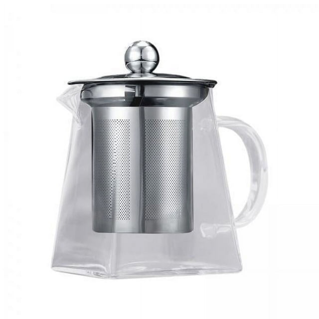 Hervidor de agua de vidrio resistente al calor, 2 uds., para mesa de comedor, bolsa de té, oficina 4 piezas