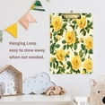 thumbnail image 6 of Acrylic Writing Board Gold12.5*9 Inch Clipboards Transparent Acrylic Material Suitable For Office Classroom Teachers Fashion Bloggers Stationery Enthusiasts Lovely Big Yellow Roses, 6 of 9