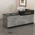 thumbnail image 4 of Church Cash Reception Executive Lectern Commercial Checkout Rostrum Reception Desks Office Bancone Reception Bar Furniture My Lux Decor Round, 4 of 7