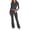 F293 GY2, variant on Likimi Two Piece Sets For Women Long Sleeve Crew Neck Solid Color Top With Pants Slim Fit Comfortable Outfit Set Red Size S