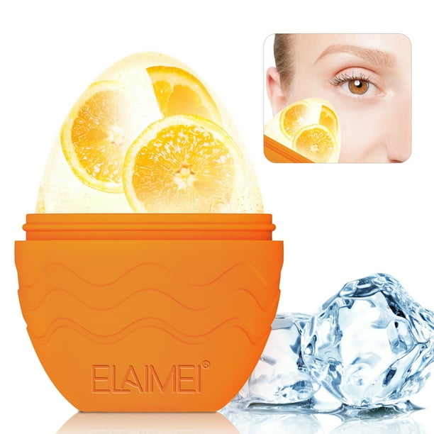 Fiudx Rodillo de Hielo, Herramienta de Enfriamiento Facial para Aliviar La Hinchazón, Dispositivo de Belleza Reutilizable para Reafirmar La Piel, Cuidado Calmante para Los Ojos, Rutina Diaria de Cuid
