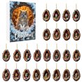 thumbnail image 2 of Xihbxyly Calendario de Adviento Navideño, Cuenta Regresiva de 24 Días, Adornos de Animales Únicos, Material Acrílico, Fácil de Colgar, Decoración Navideña, para Fiestas En Casa, Set de Regalo para Ár, 2 of 7