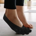 thumbnail image 2 of 5 Pairs of Toe Separator Socks High Heel Finger Socks Invisible Toe Socks Breathable Women Socks, 2 of 9