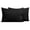 Black, variant on Flxxie 2 Pack Brushed Microfiber Toddler Pillowcases with Zipper Closure, Super Soft and Cozy Travel Pillow Covers, 13" x 18", Fits Pillows Sized 12"x16" 13"x18" 14"x19", Wine Red