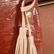 thumbnail image 4 of Bolso de Dama AngeLozano  De Piel Sintetico Charol con Cincelado Modelo Mazatlan Café, 4 of 4