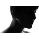 thumbnail image 4 of Aretes De Aro De Filigrana Enchapados En Oro De 18 Quilates De Barzel MFZFUKR YZY1040-1, 4 of 5
