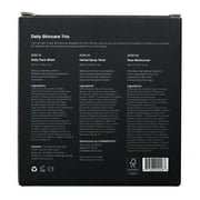 HOMMEFACE Daily Trio Skin Care Set for Men with Face Wash, Toner, Moisturizer, Paraben-Free, Natural, Non-Irritating, 3 Piece Set