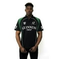 thumbnail image 5 of Men's Guinness Short Sleeve Pullover Black and Green Rugby Shirt, Large, 5 of 10