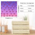 thumbnail image 6 of Yayeee 6 Pack Kitchen Dish Cloths Set for Washing Soft Drying Absorbent Microfiber Towels, Pixel Love, 6 of 9