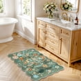 thumbnail image 2 of YOUFORTONG 2x3 Washable Floral Area Rug,Non Slip Soft Thin Carpet for Entryway Bedroom Nursery Farmhouse Dorms,Green, 2 of 6