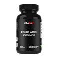 thumbnail image 2 of (2 pack) Folic Acid 1 mg (1000 mcg) (Vitamin B9) - 500 Vegetarian Tablets - an Essential Prenatal and Postnatal Vitamin, 2 of 11