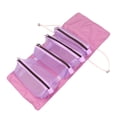 thumbnail image 2 of Neceser de viaje enrollable, contenedor multiusos con , bolsa de cosméticos de maquillaje desmontable para cepillos acondicionadores, juego de Violeta shamjiam Neceser de viaje, 2 of 9