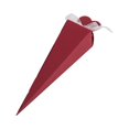 thumbnail image 2 of 50pcs Cones Favour Gift Box Long Triangles Shape  Box for Wedding Birthday Party(Wine Red), 2 of 2