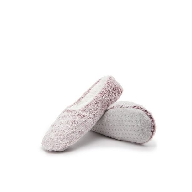 Ladies grey slippers outlet