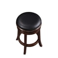 thumbnail image 3 of Bowery Hill Wood Cappuccino Swivel Stool Rectangular Backless 25.5" Unassembled, 3 of 4