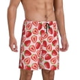 thumbnail image 2 of Wukai Cute Strawberry Men’s Short Pajama Pants With Pockets Soft Sleep Pj Shorts for Men-X-Large, 2 of 6