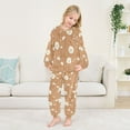 thumbnail image 5 of Fluffy Pajamas Set Fuzzy Winter Warm Pj Sets Pullover Tops and Long Pants Adorabledandelion Pattern X-Large, 5 of 8