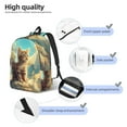 thumbnail image 4 of KLL Sunshine Cloud Cute Cat Print Travel Laptop Backpack - College Backpack Business Work Bag Nurse Bag Casual Daypack for Weekender Business Hiking -Small, 4 of 6