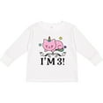 thumbnail image 3 of Inktastic Third Birthday Cat Unicorn Girls Long Sleeve Toddler T-Shirt, 3 of 5
