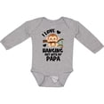 thumbnail image 3 of Inktastic Monkey I Love Hanging out with My Papa Boys or Girls Long Sleeve Baby Bodysuit, 3 of 5