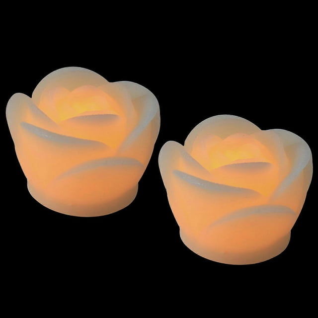 LED Rose Shaped Electric Candle Lamps Flameless Romantic Desktop Decor Lights for Birthdays, Weddings, Proposals, and Home Decoration