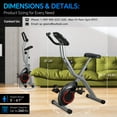 thumbnail image 5 of Foldable Exercise Bike for Small Apartments, Stationary Bikes for Home, Indoor Portable Cycling Bike with 16-Level Magnetic Resistance, 260LBS Capacity, 5.5 LBS Flywheel, Designed for Small Space Wor, 5 of 7